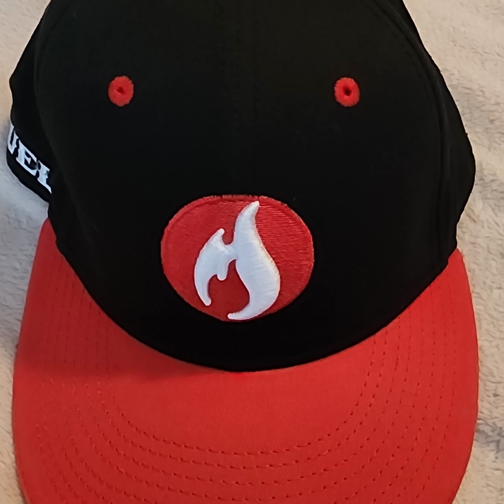 Fuel Black and Red Snapback Cap